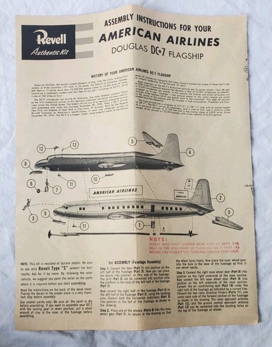 1955 revell american airlines - revell,